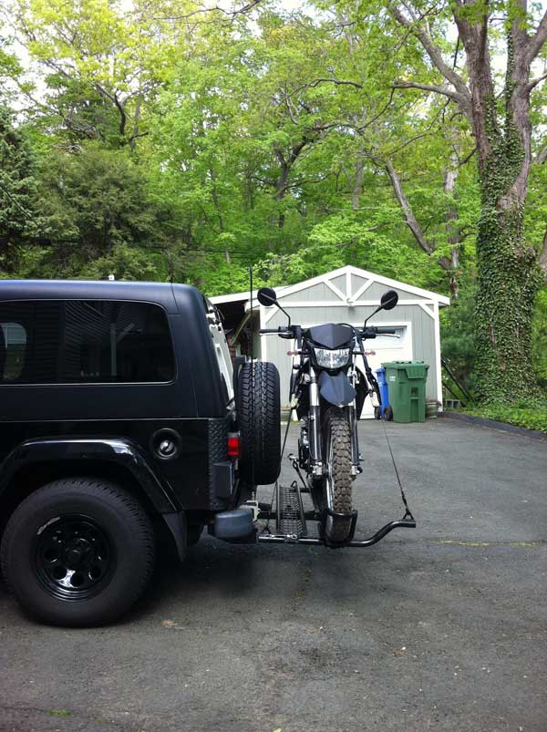 Mototote MTX3 Motorcycle Carrier on Jeep Wrangler Review (Pics